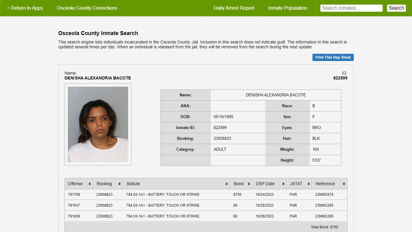 Osceola County Corrections | Details